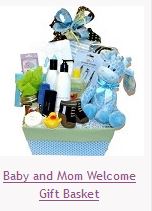 Baby and Mom Welcome Gift Basket